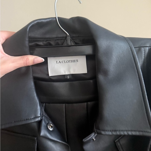 Black Women's Leather Jacket and skirt - Picture 2 of 3